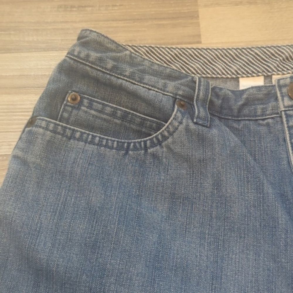 Talbots Blue Jean Shorts‎ Women's Size 4 100% Cotton Great Condition - Picture 2 of 7